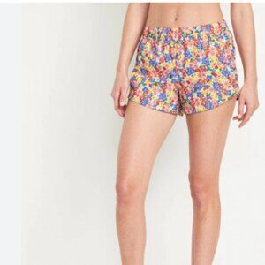 Old Navy Quick Dry Running Athletic Floral Midrise Shorts Size S Workout